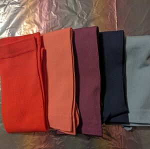 Pack Of 5 Plus Size Long Compression Socks